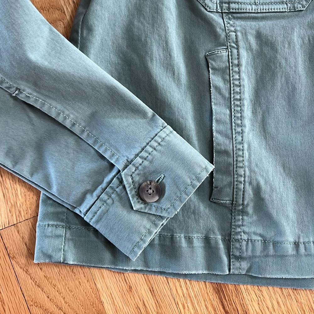 Vineyard Vines Green Denim Jacket, Size Small - Picture 4 of 9